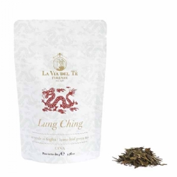 Chinese Green Leaf Tea Lung Ching Grandi Origini Collection 50 grams resealable bag