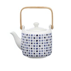 Pottery vintage teapot (500 cc) with s/steel filter – Pois La Via del Tè