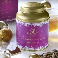 Christmas in Love, 90 grams loose leaf tin, Herbal tea with yuzu notes and pear.