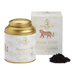 Assam Doomni TGFOP1 Black Indian Tea Loose Leaf in 100 grams tin